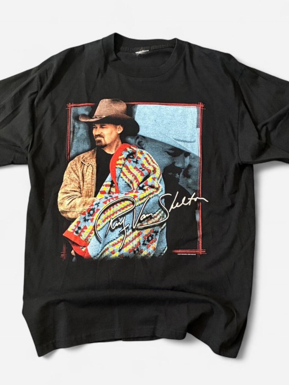 2001 Ricky Van Shelton black country music t-shirt